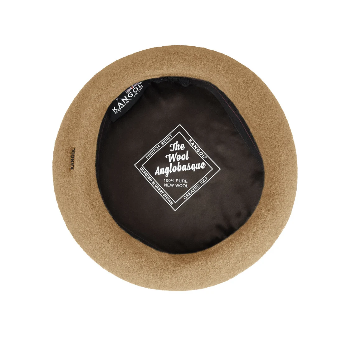 Boina unissexo Kangol Anglobasque Camel