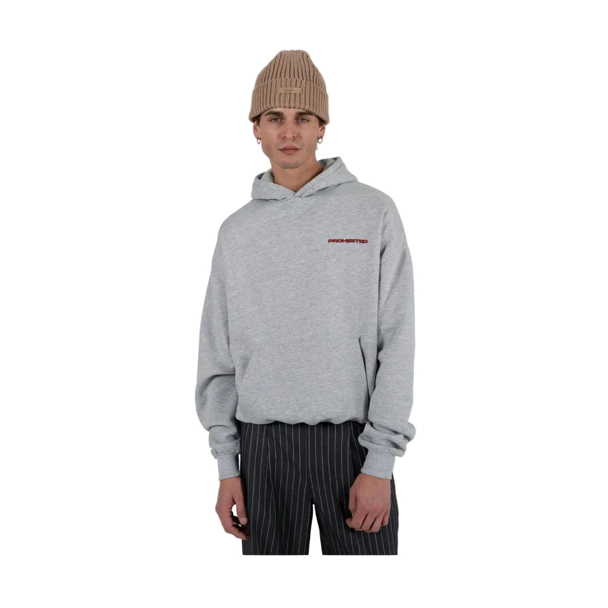 Hoodie Prohibited 10119 Cinzento