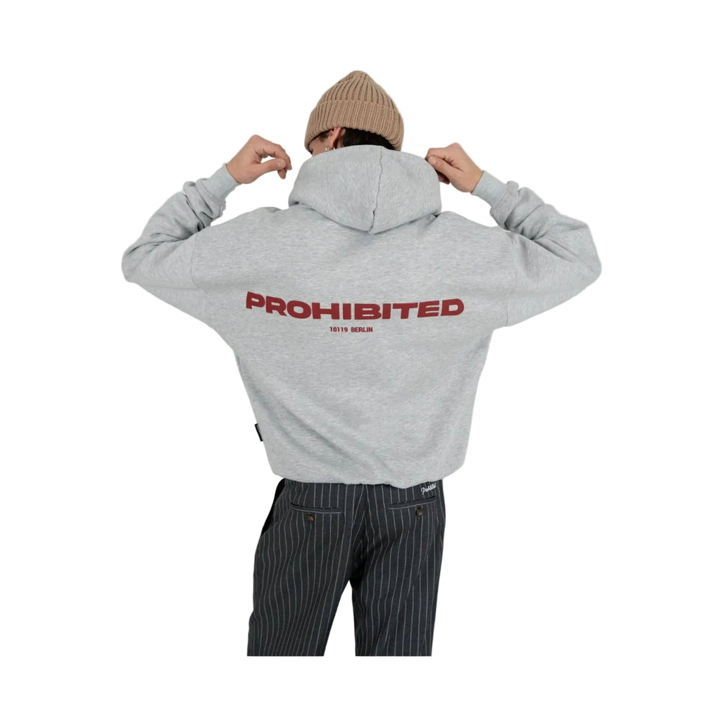 Hoodie Prohibited 10119 Cinzento