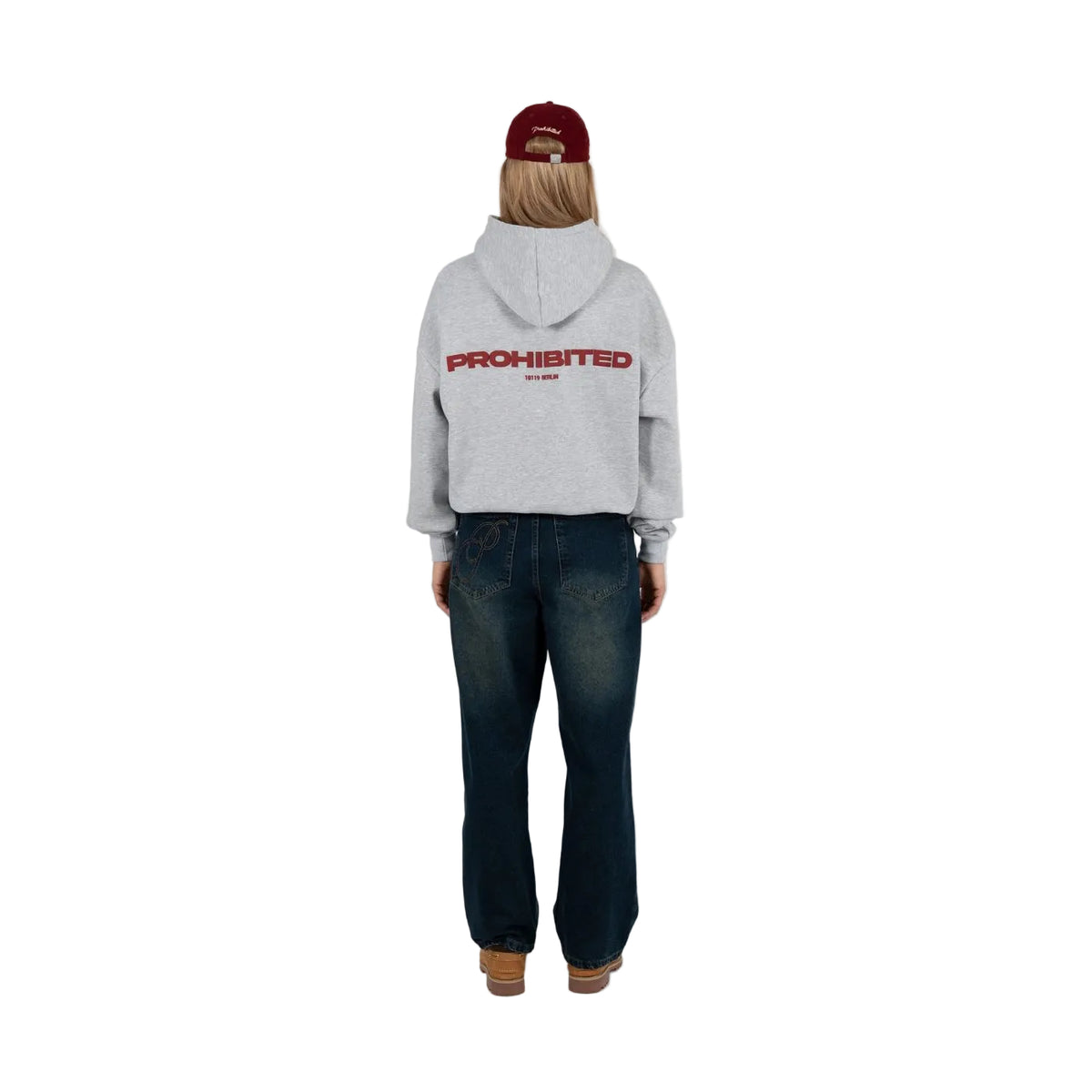 Hoodie Prohibited 10119 Cinzento