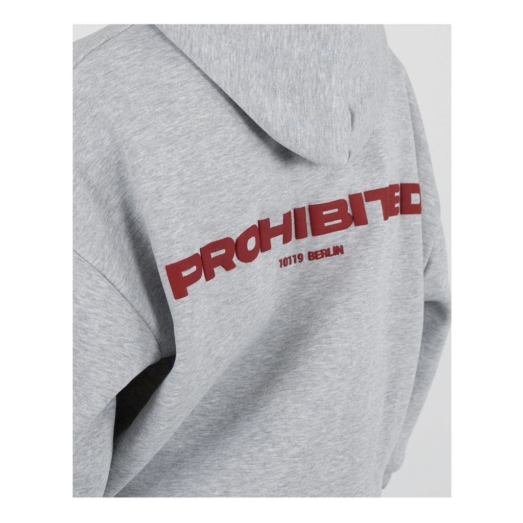 Hoodie Prohibited 10119 Cinzento