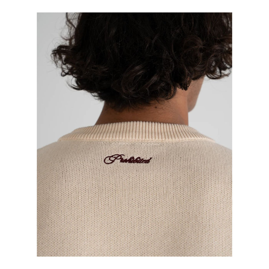 Camisola de Malha Prohibited Initial Creme