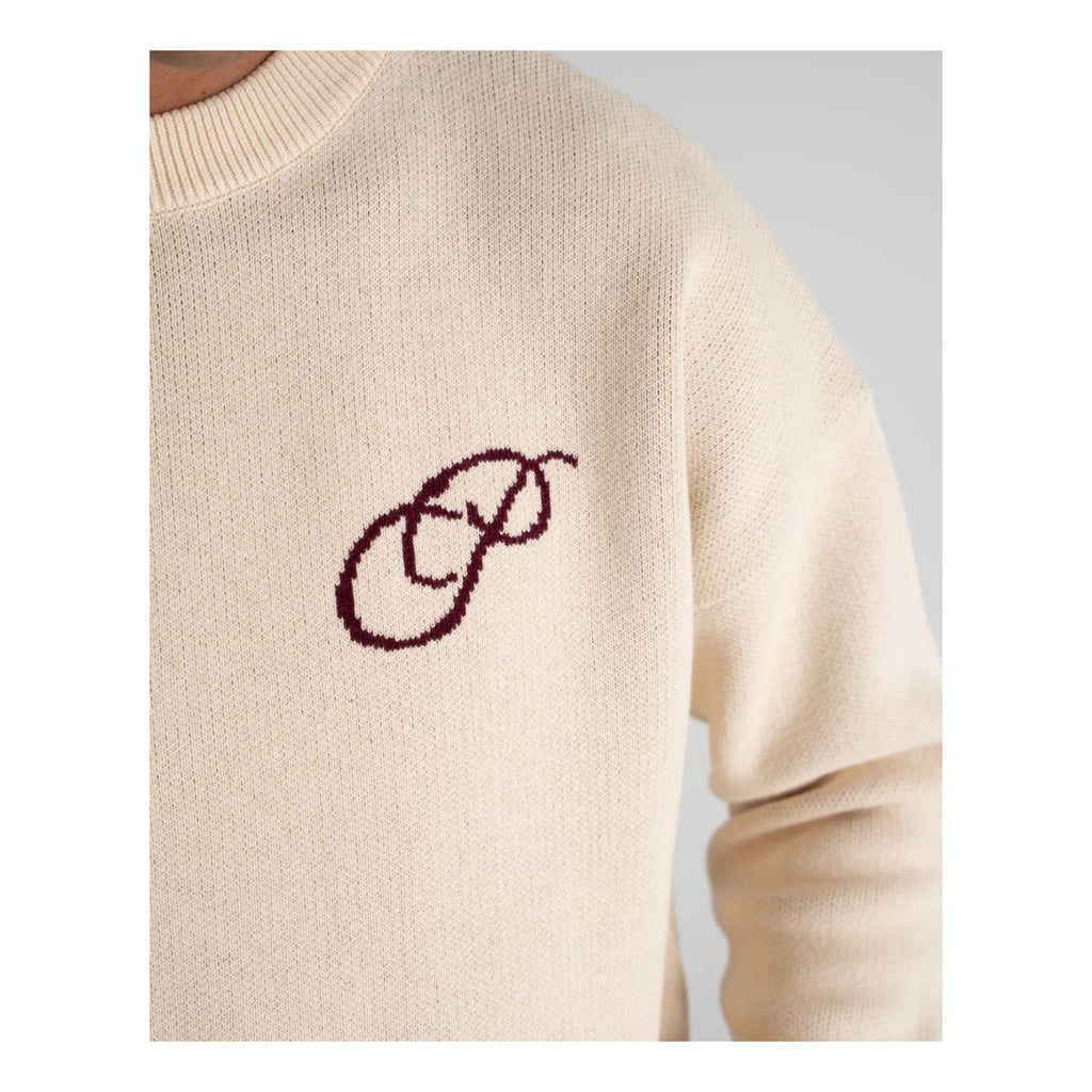 Camisola de Malha Prohibited Initial Creme