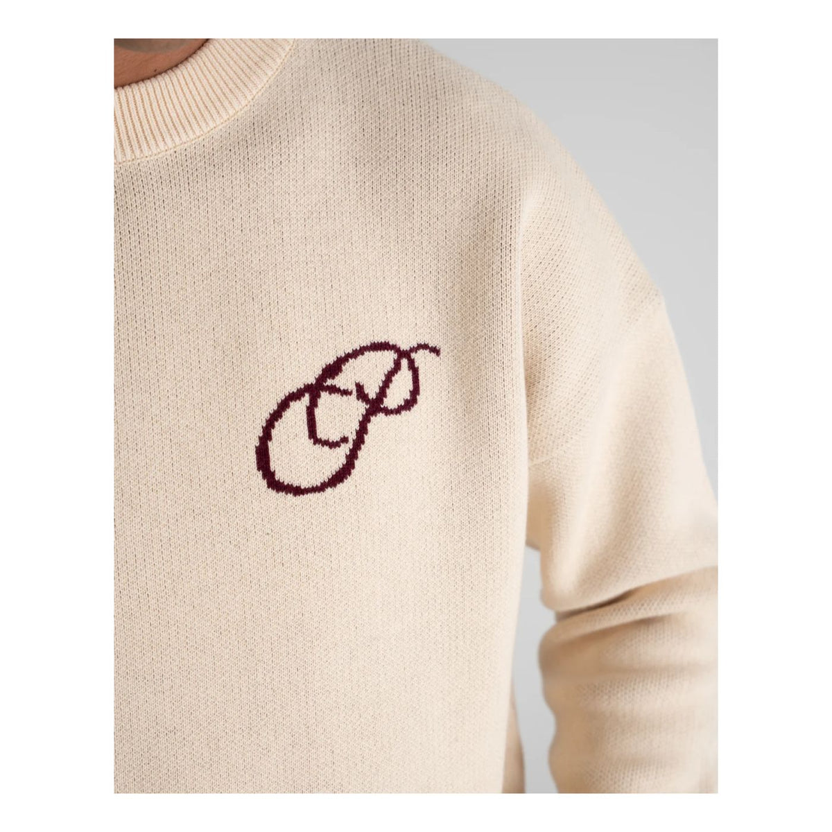 Camisola de Malha Prohibited Initial Creme