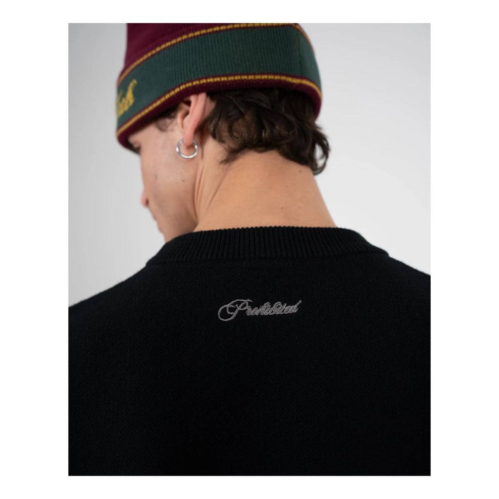 Camisola de Malha Prohibited Initial Preto