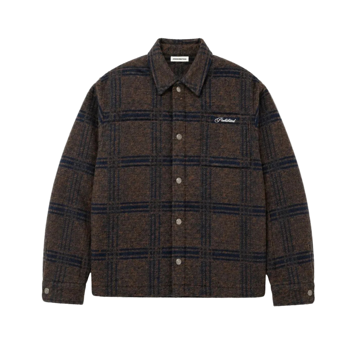 Sobrecamisa Flanela Prohibited Back Again Castanha