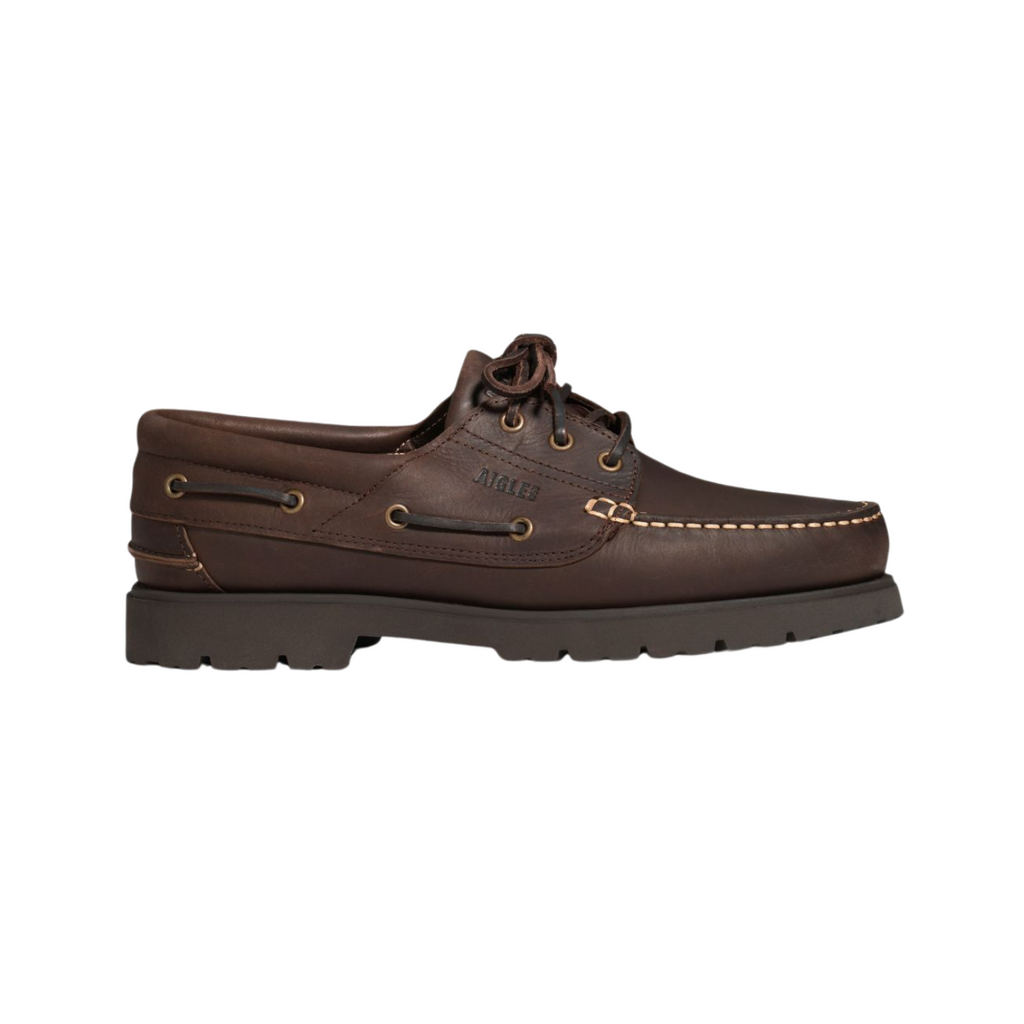 AIGLE Brown Tarmac Leather Shoe