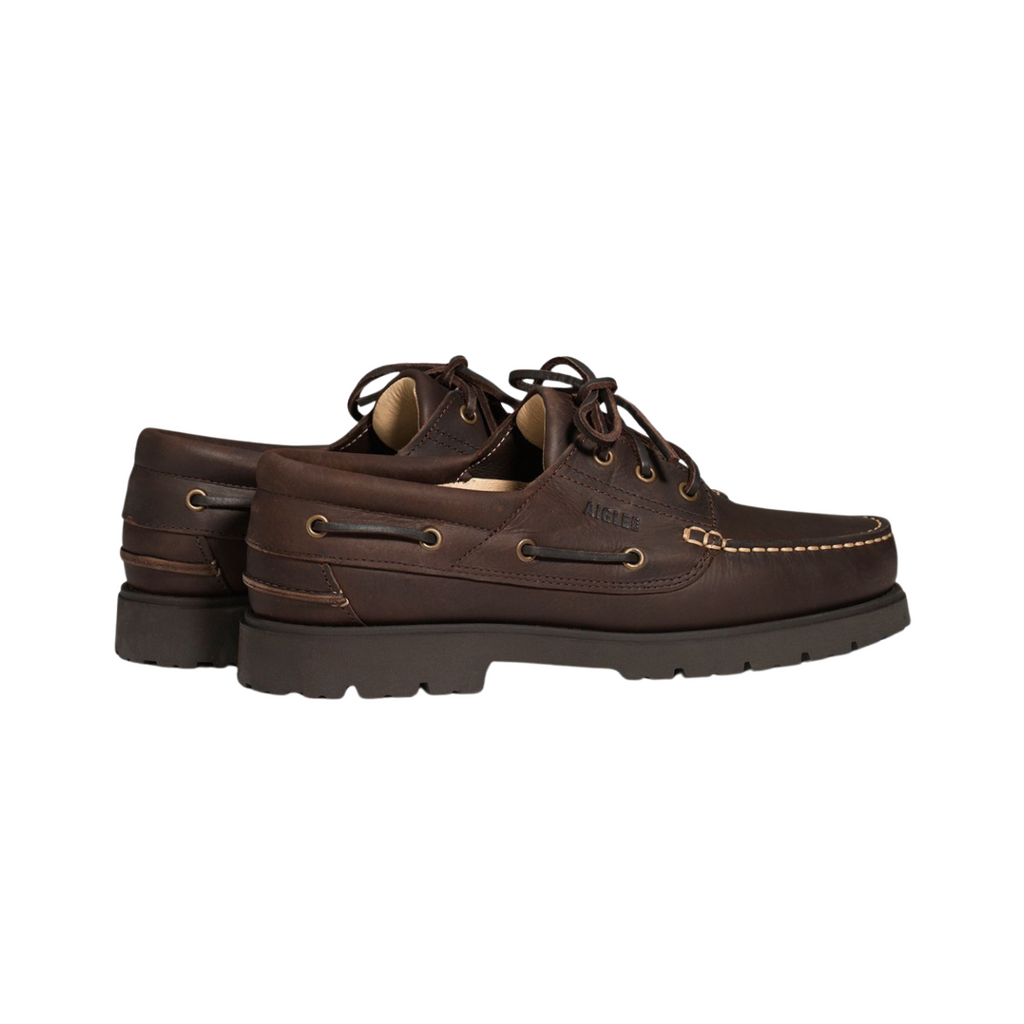 AIGLE Brown Tarmac Leather Shoe