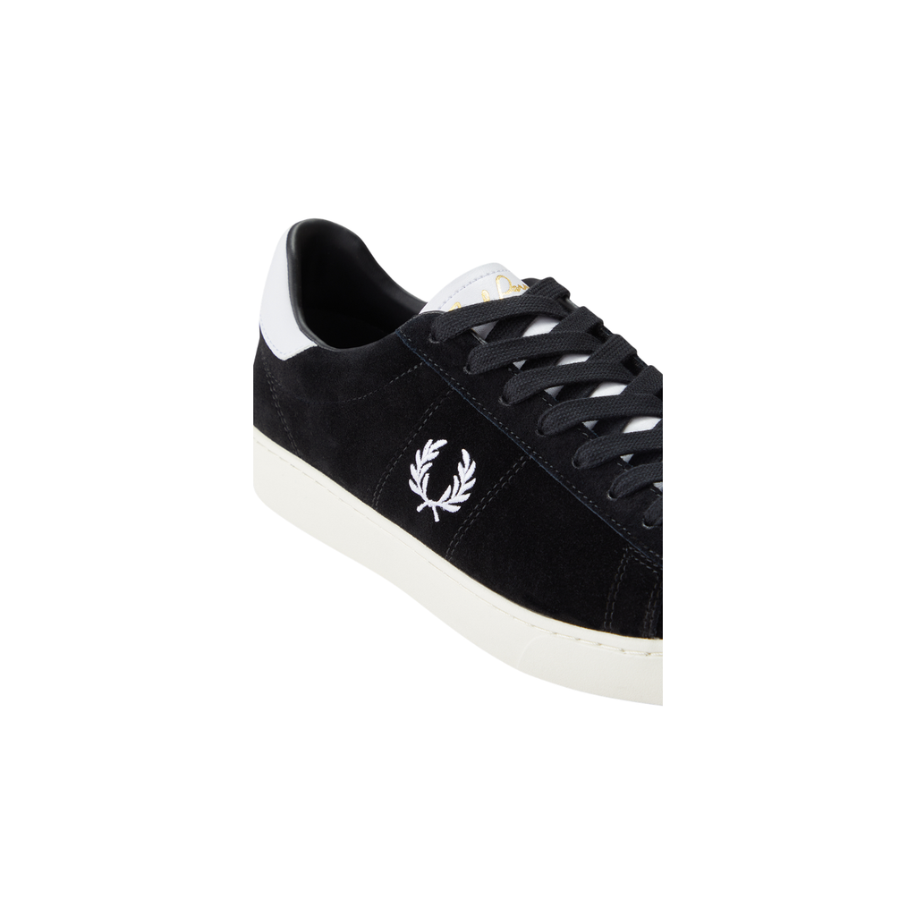 Sapatilhas Spencer Fred Perry em carmurça pretas