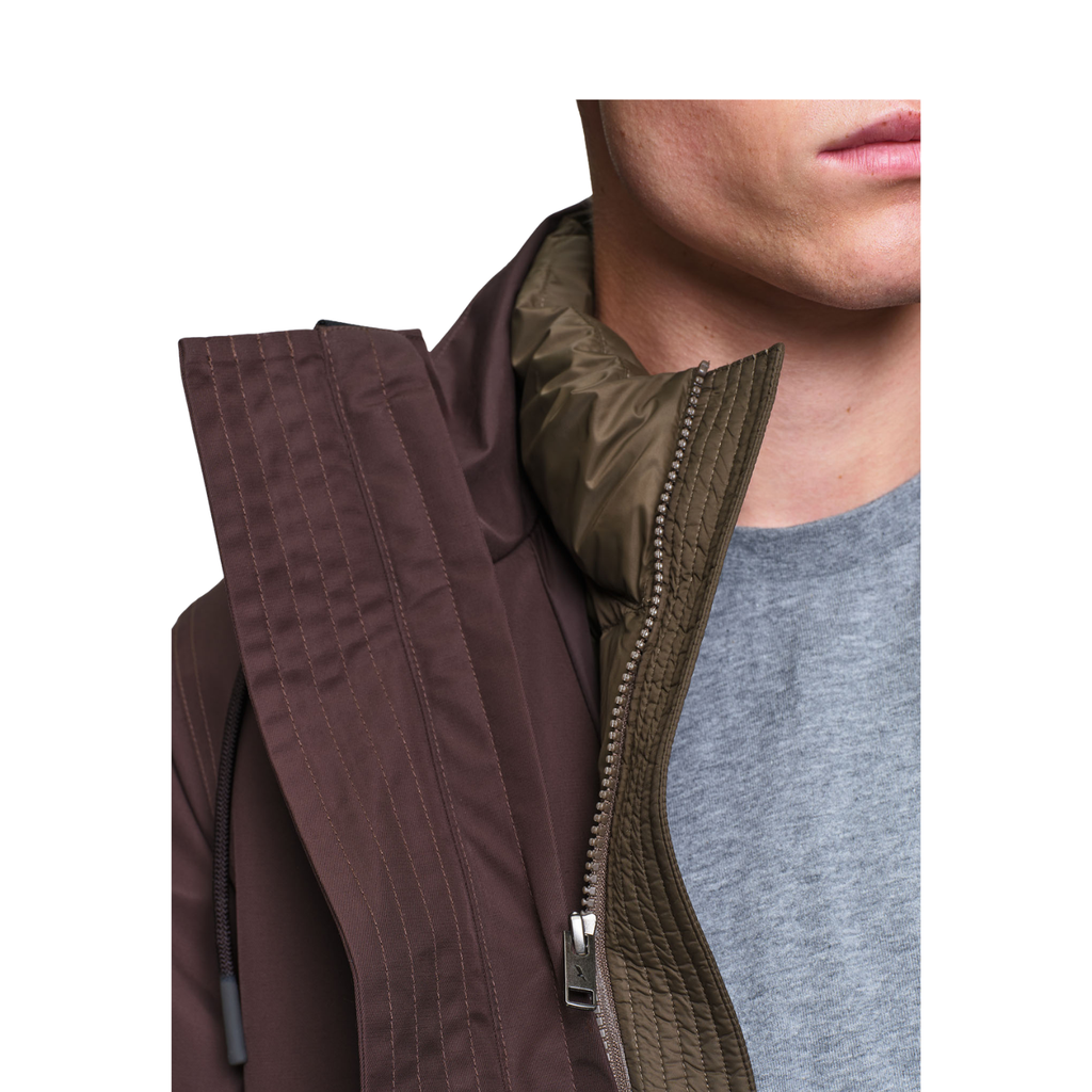Black and Brown T-Kit Quilted Jacket
