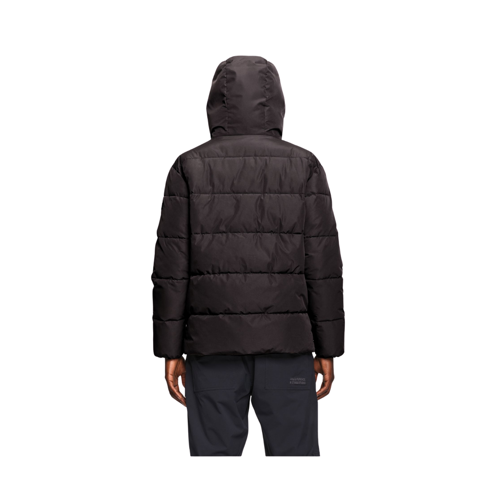 AIGLE Ultra Black Hooded Quilted Jacket