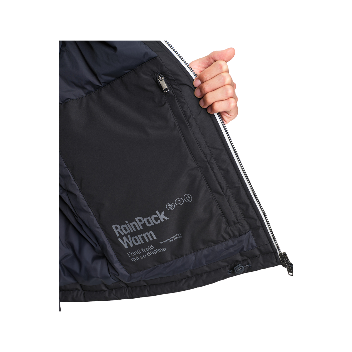 Rainpack 70 MTD AIGLE Black Hooded Jacket