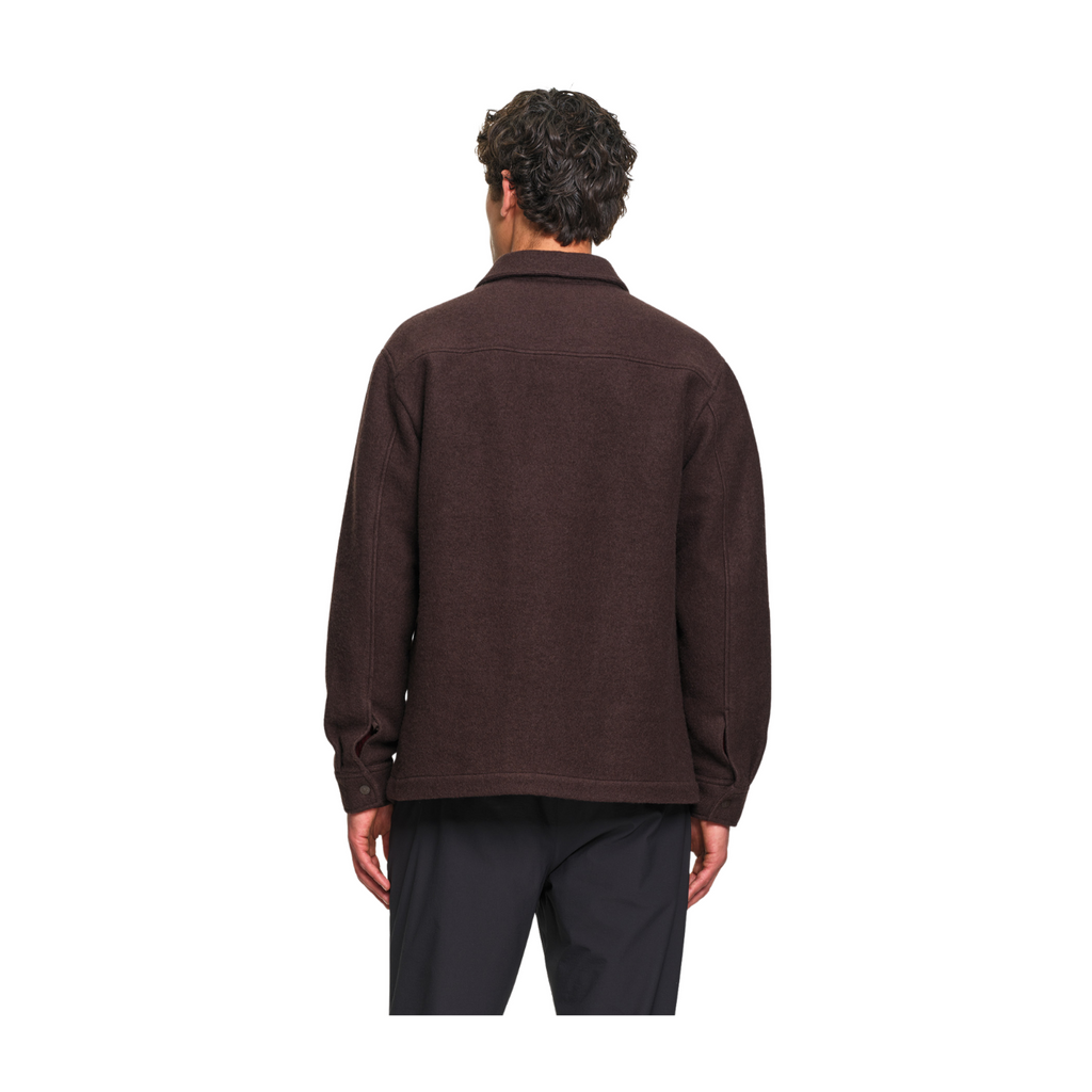 AIGLE Brown Wool Overshirt