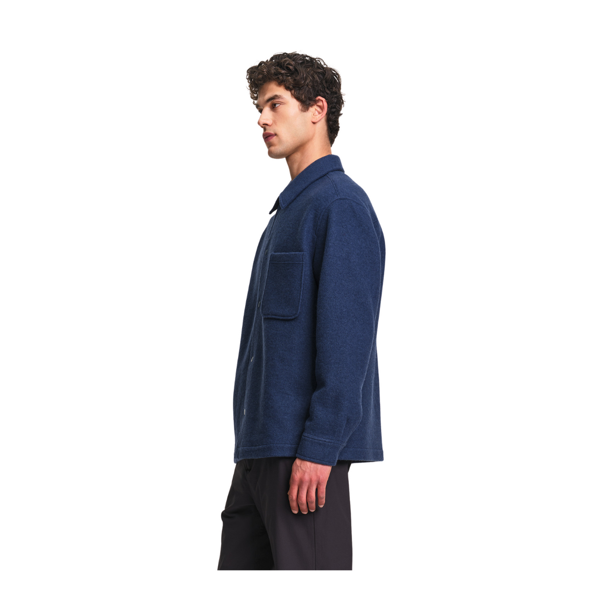 Overshirt de Lã Azul AIGLE