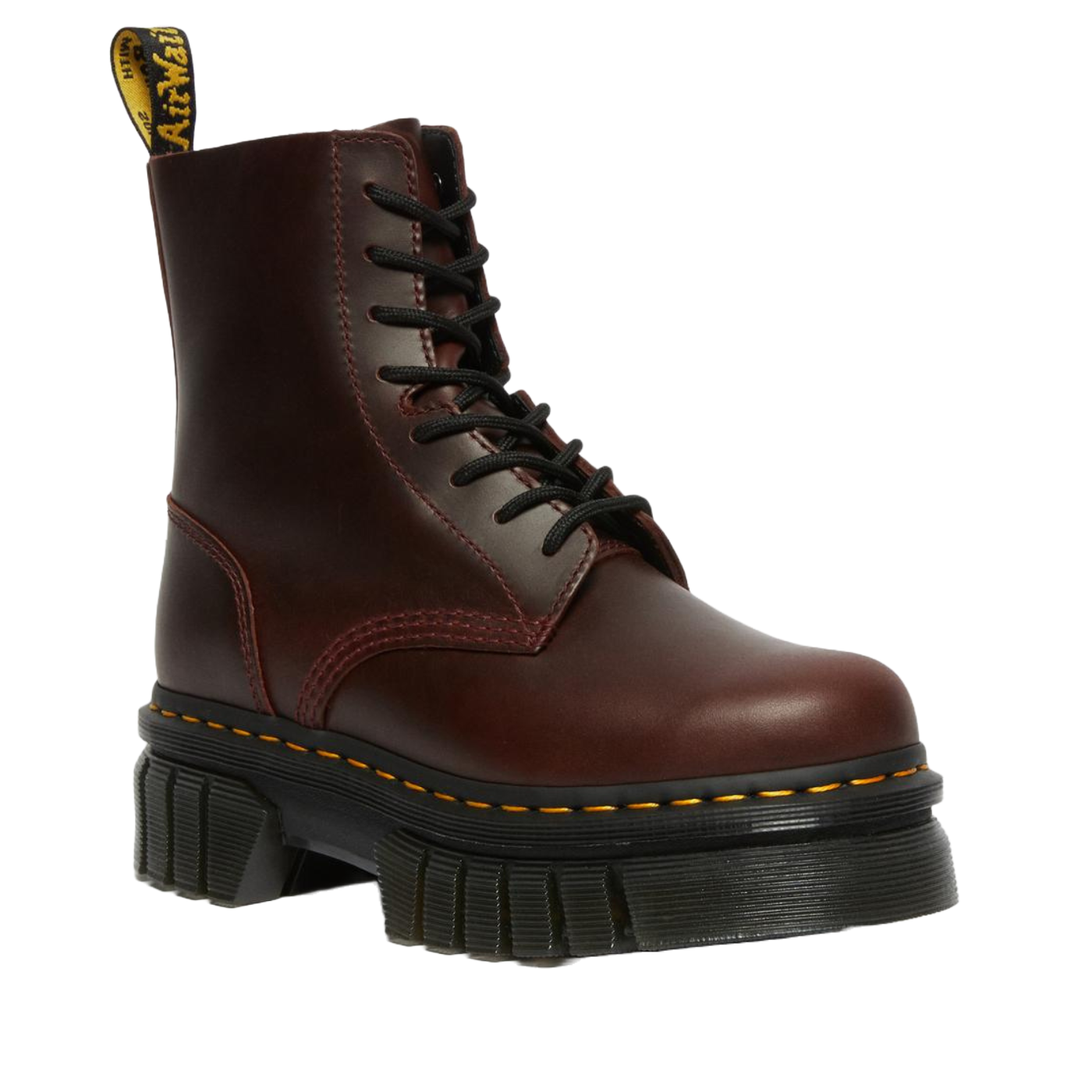 Women's Dr. Martens Audrick Charro Brando Platform Boots in Red