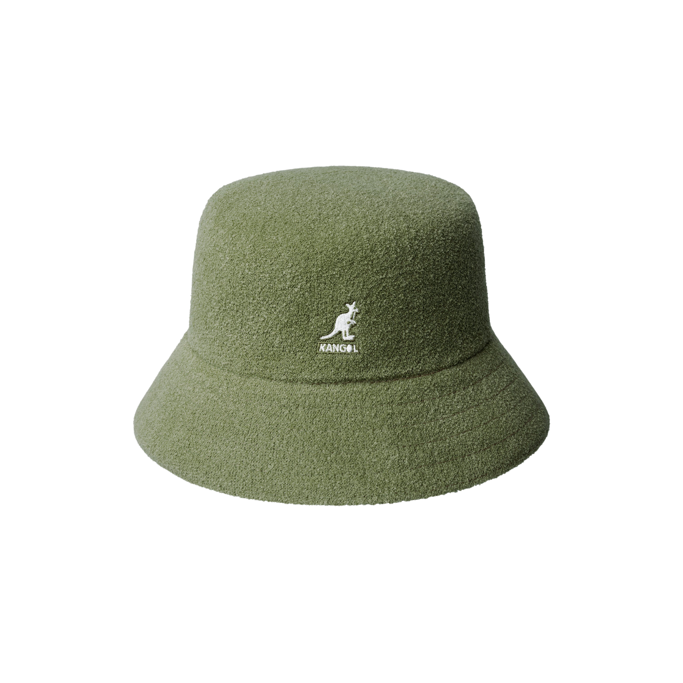 Panamá Kangol Bermuda Verde. Foto do produto de frente.