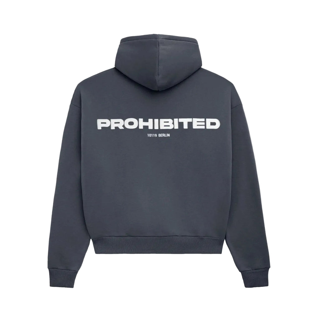 Washed Stone Prohibited 10119 Brushed Unisex Hoodie