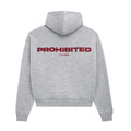 Grey Prohibited 10119 Brushed Unisex Zip Hoodie