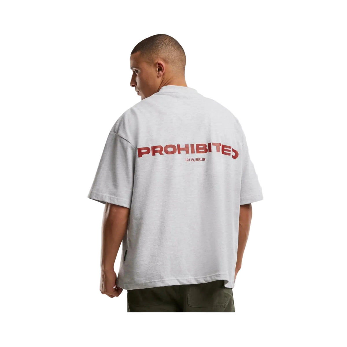 T-Shirt Prohibited 10119 Cinzento