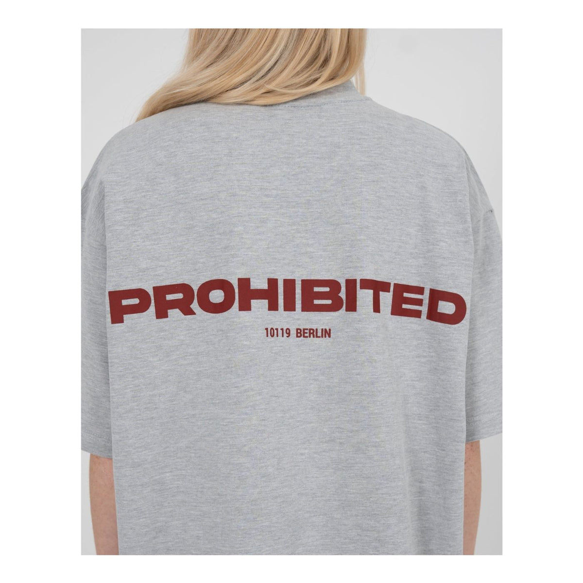 T-Shirt Prohibited 10119 Cinzento