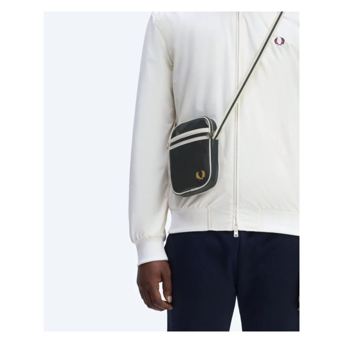 Bolsa a tiracolo pequena clássica Fred Perry Verde