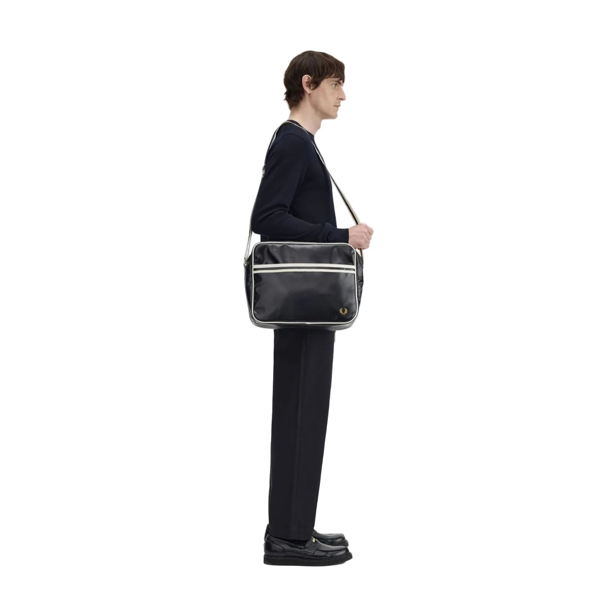 Bolsa de Ombro Clássica Fred Perry Preto