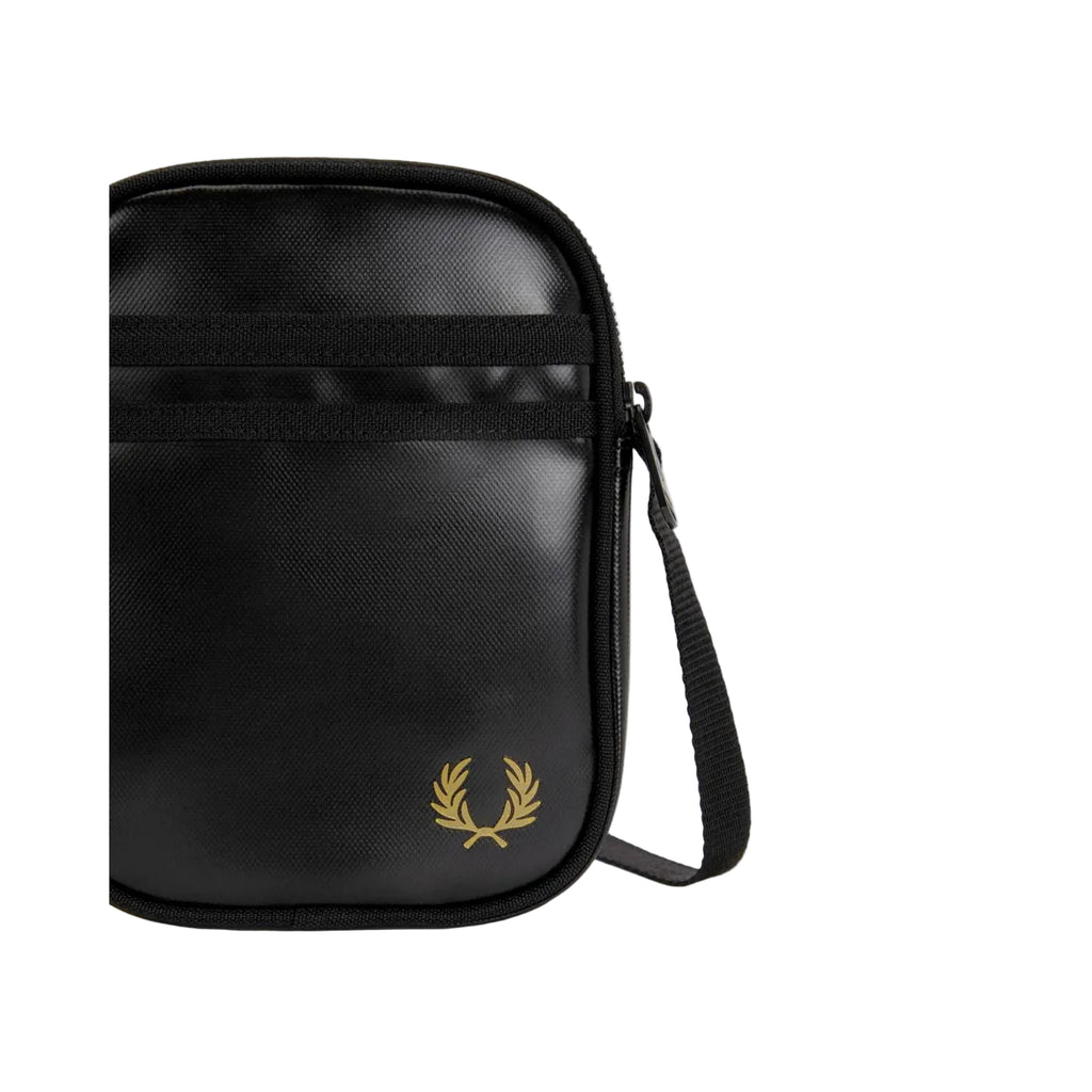 Bolsa a tiracolo pequena clássica Fred Perry All Black