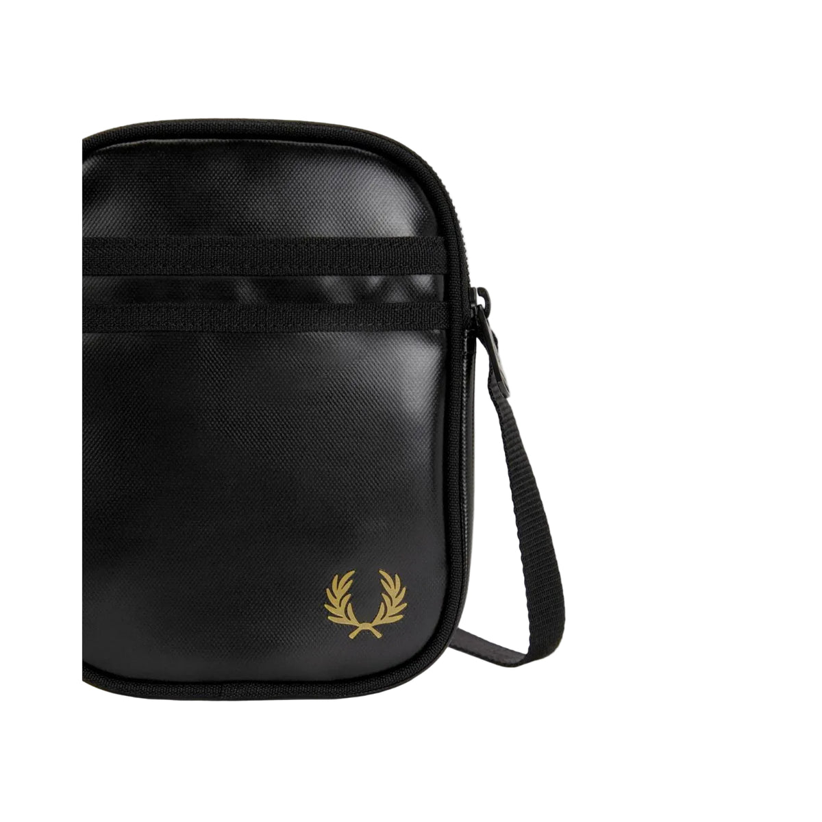 Bolsa a tiracolo pequena clássica Fred Perry All Black