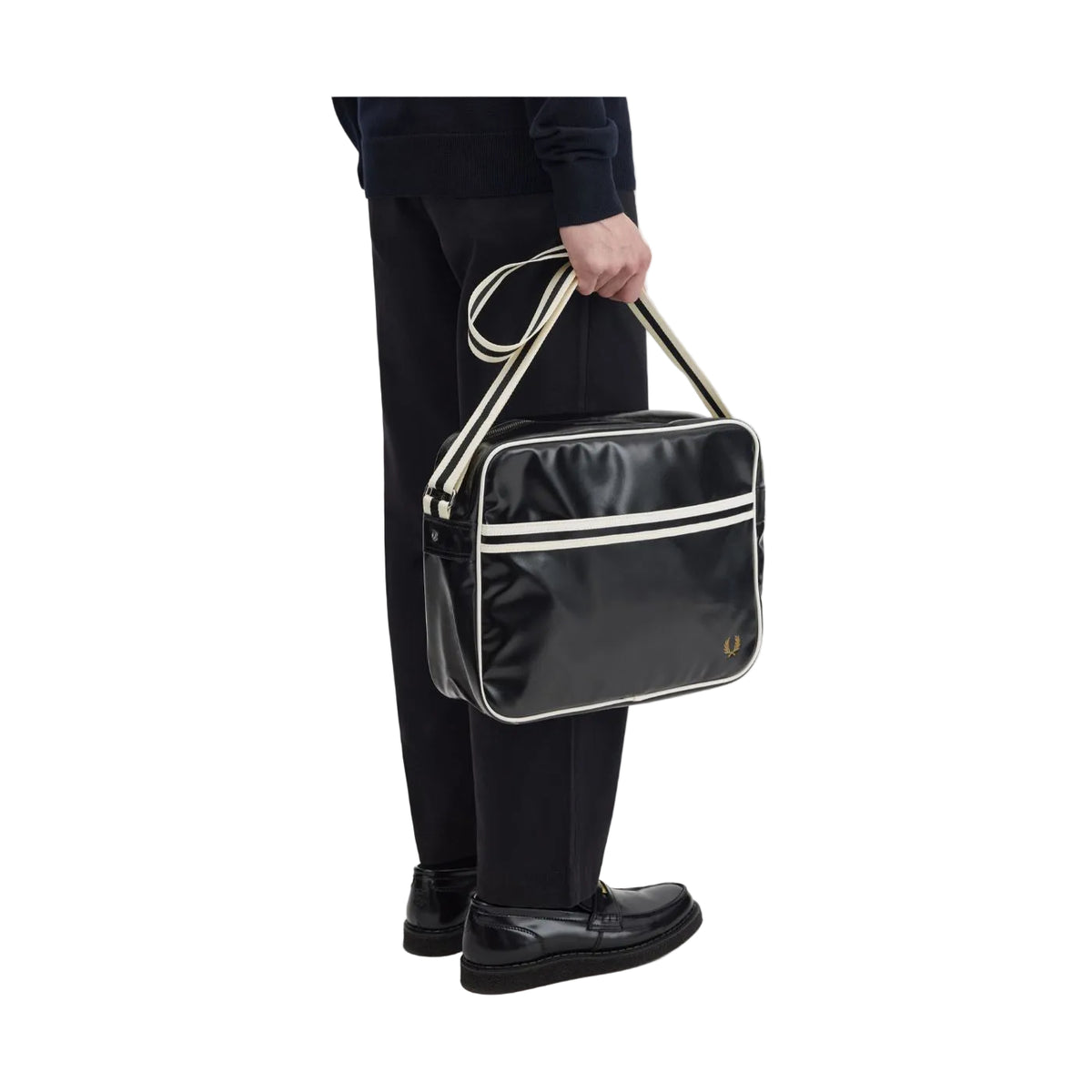 Bolsa de Ombro Clássica Fred Perry Preto