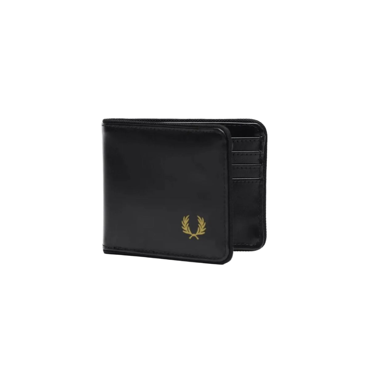 Carteira pequena clássica Fred Perry All Black