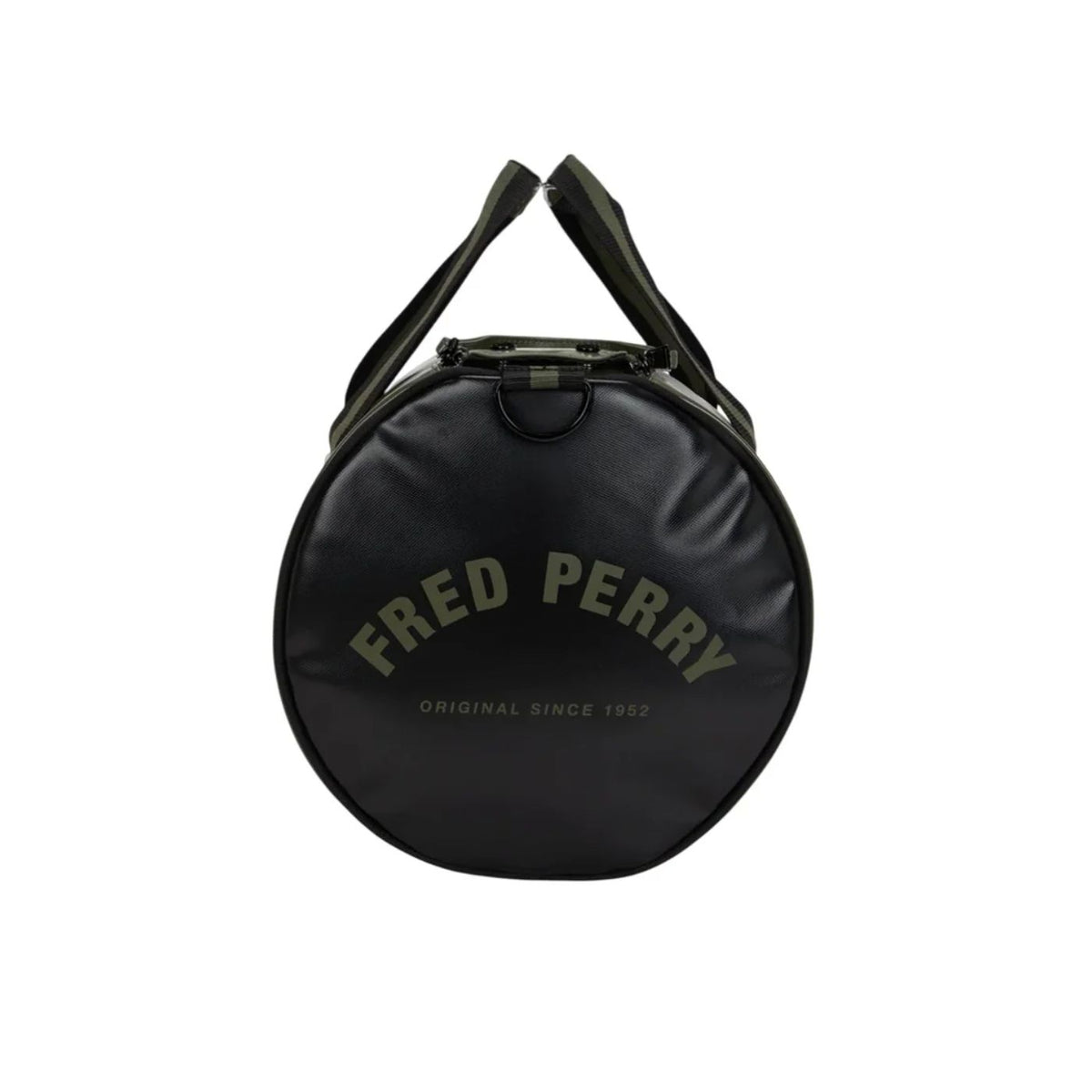 Saco Clássico Barrel Bag Fred Perry Verde e Preto