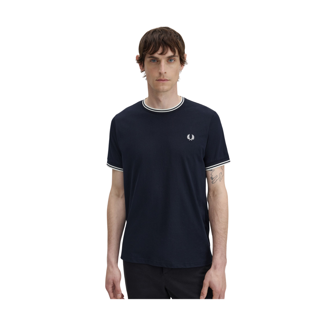 T-Shirt Fred Perry Twin Tipped Preta