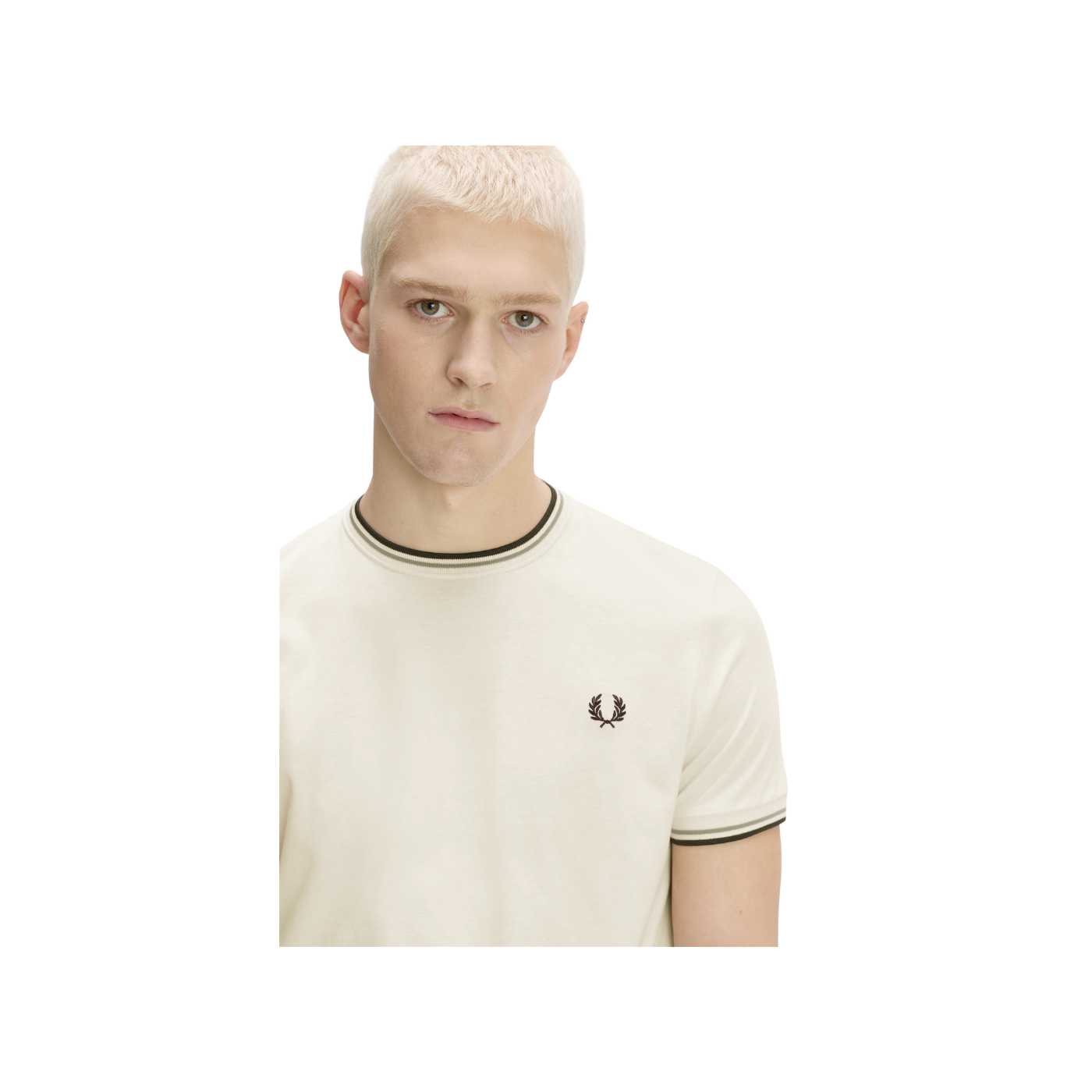 T-Shirt Fred Perry Twin Tipped Ecru