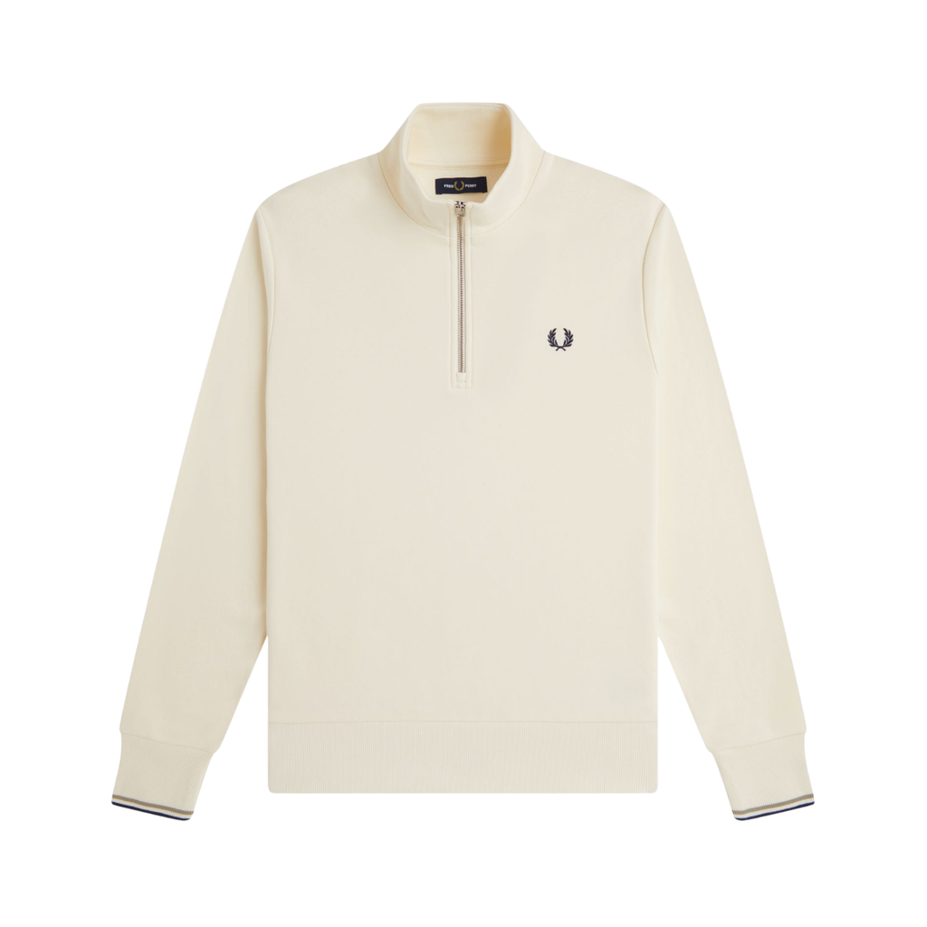 Camisola Ecru c/meio fecho Fred Perry