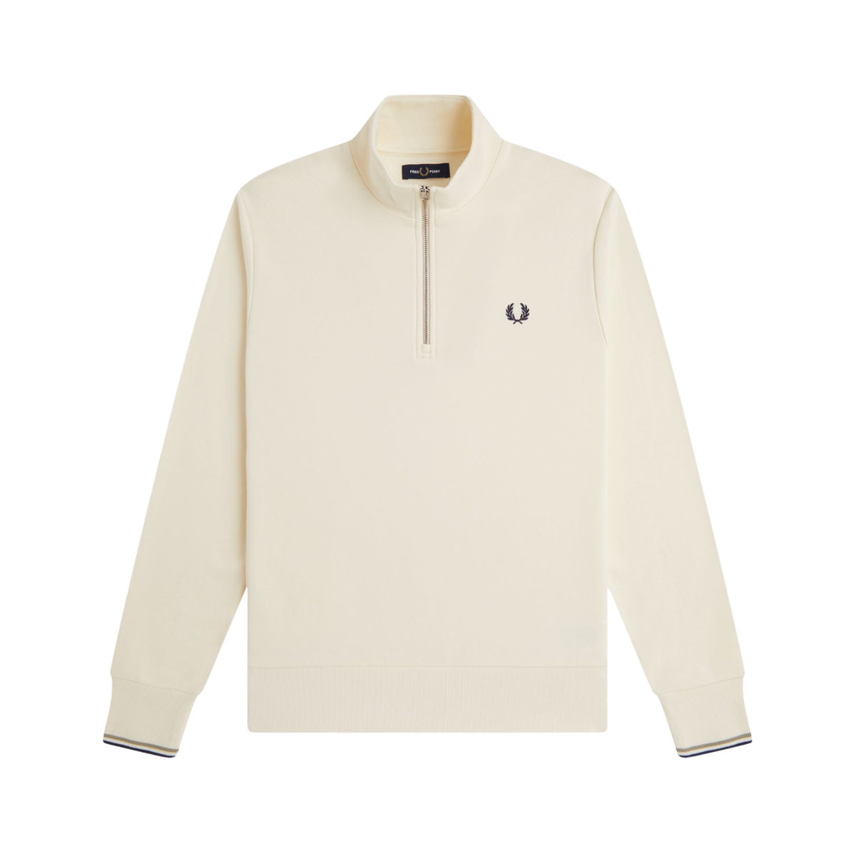 Camisola Ecru c/meio fecho Fred Perry