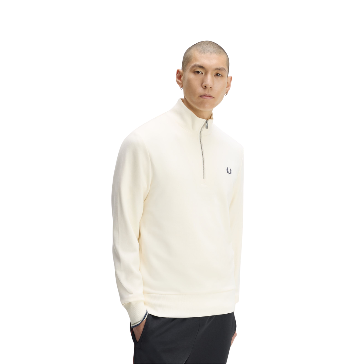 Camisola Ecru c/meio fecho Fred Perry