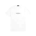T-Shirt Branca para homem Fred Perry Logo Bordado