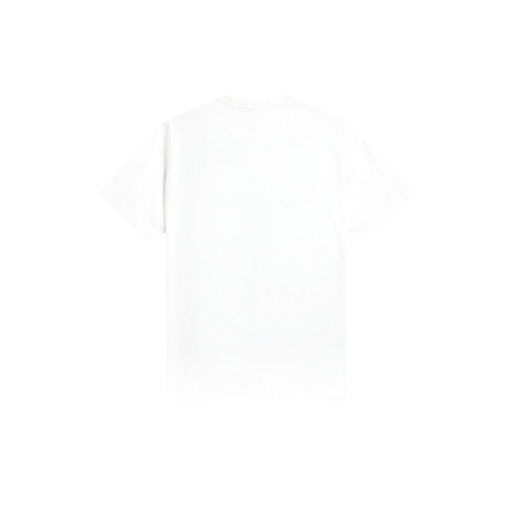 T-Shirt Branca para homem Fred Perry Logo Bordado
