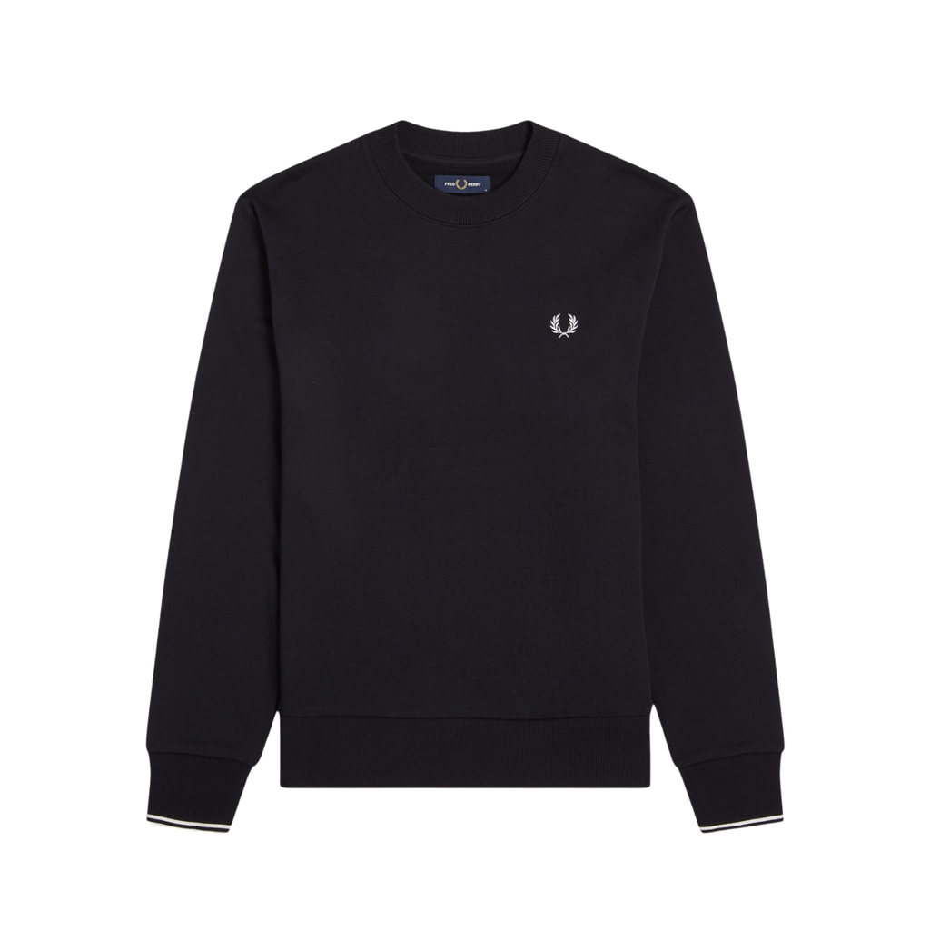 Camisola com gola redonda Preta Fred Perry