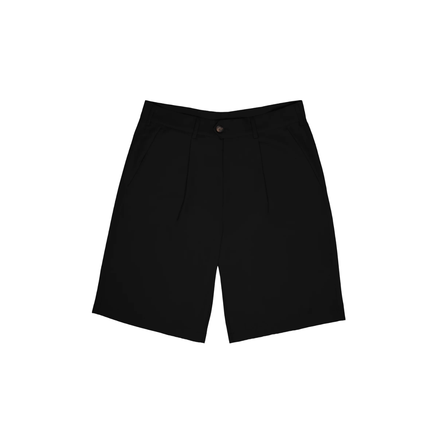 Black Pleated Prohibited Shorts