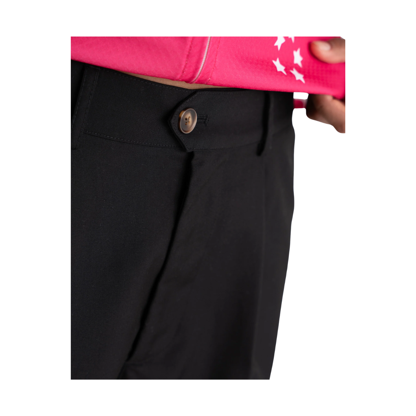 Black Pleated Prohibited Shorts