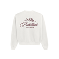 Sweatshirt Crew Neck Branca PB Leaf Prohibited Cardada Unissexo