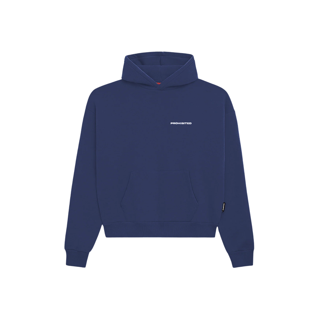 Navy Hoodie Prohibited 10119 Brushed Unisex