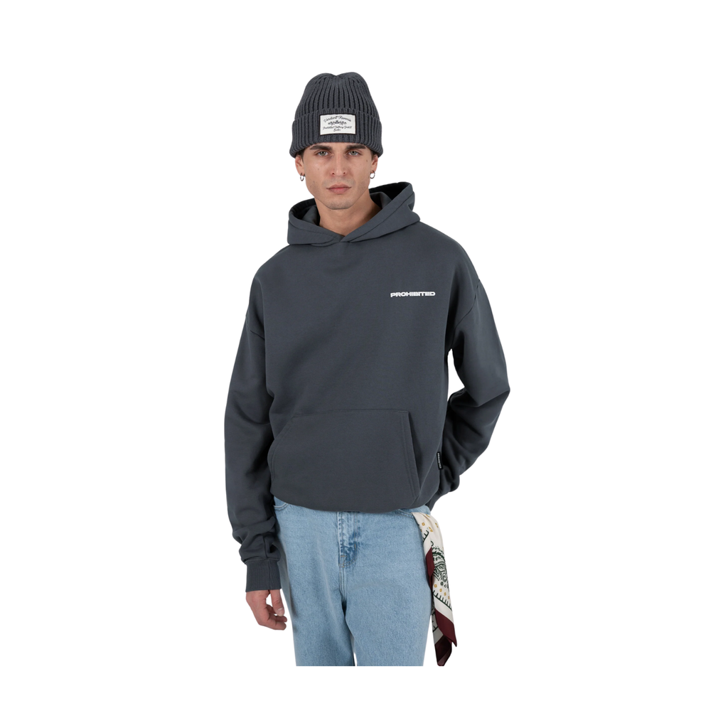 Hoodie Washed Stone Prohibited 10119 Cardado Unissexo