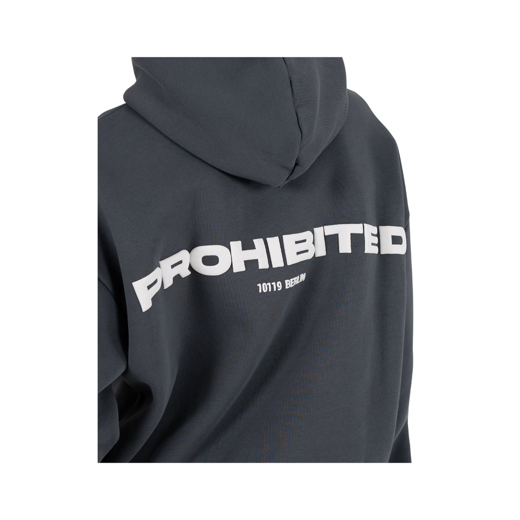 Hoodie Washed Stone Prohibited 10119 Cardado Unissexo