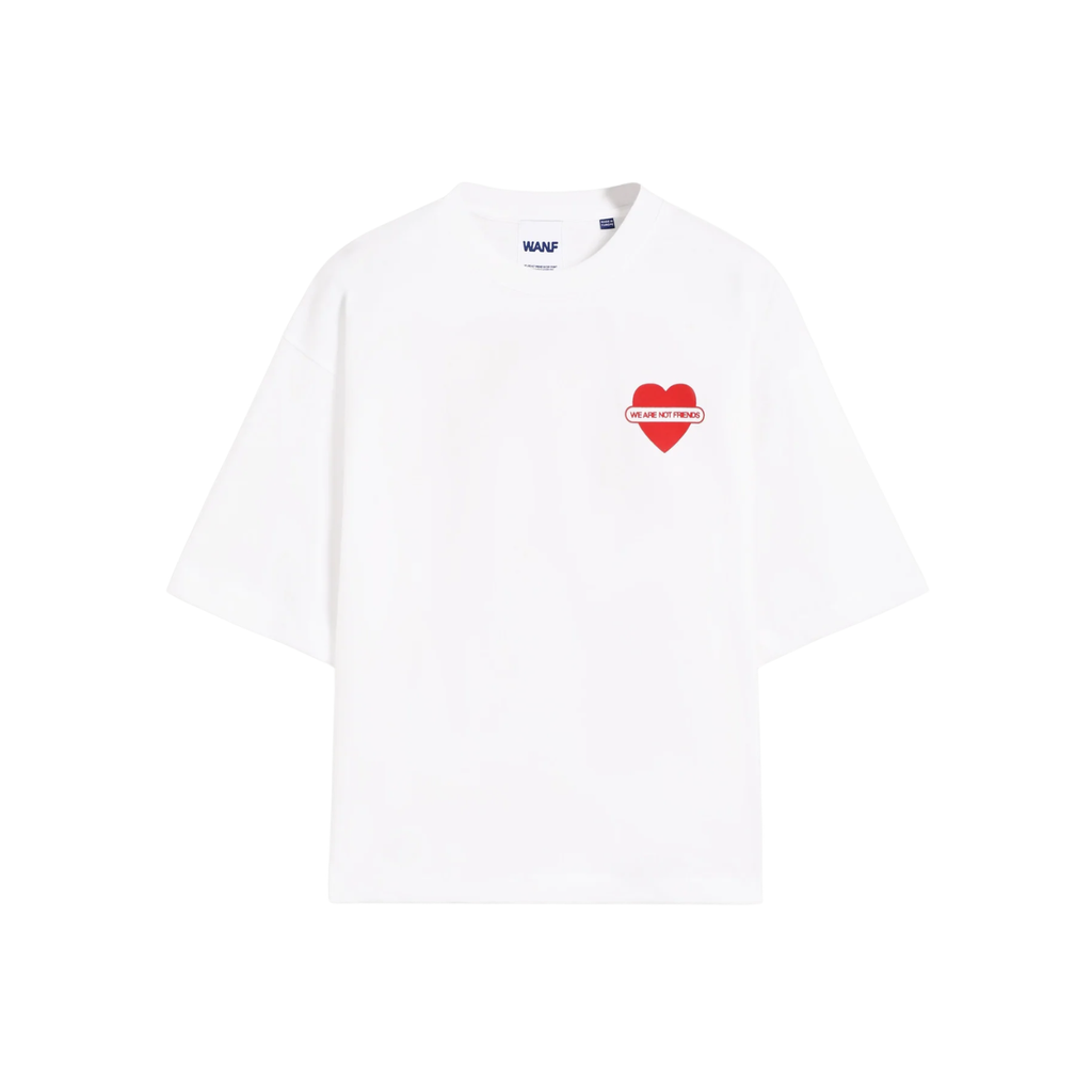 T-Shirt We Are Not Friends Union Love BH Boxy White
