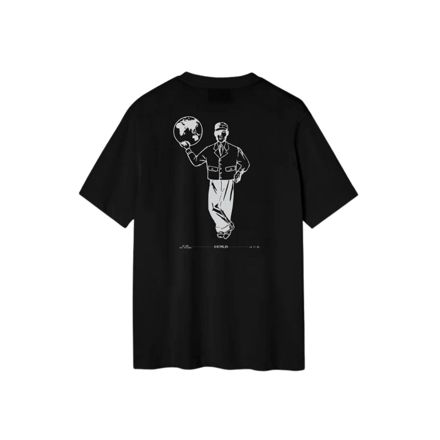 T-Shirt We Are Not Friends x LA TI GO Familia Preta