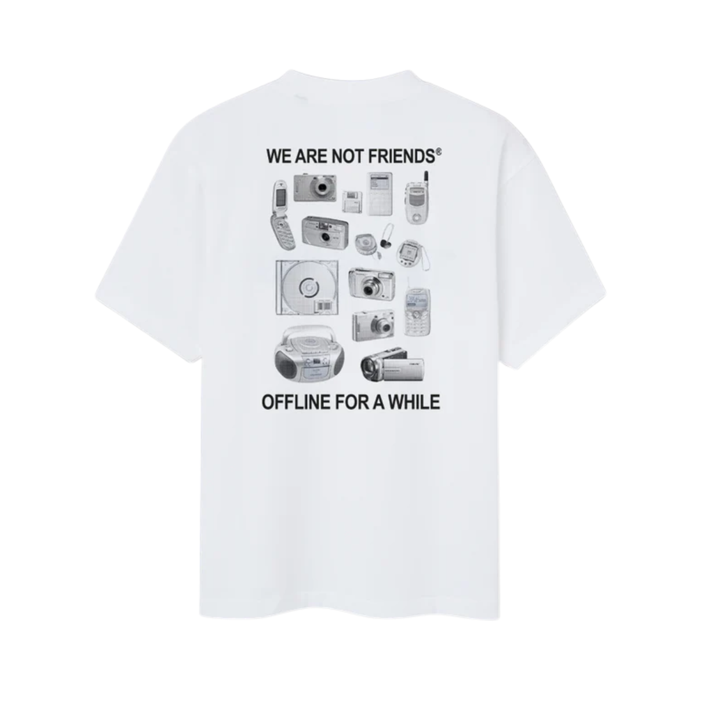 T-Shirt We Are Not Friends Gadgets Branca