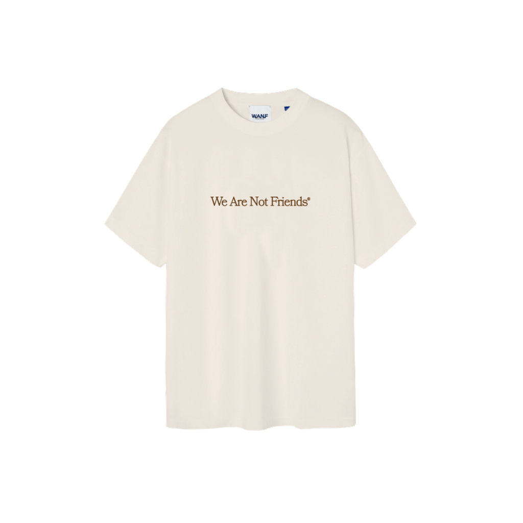 T-Shirt We Are Not Friends Wanif Studio Beige
