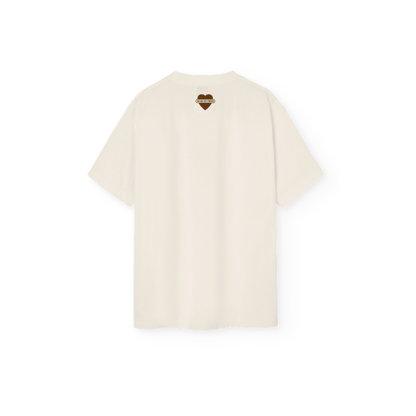 T-Shirt We Are Not Friends Wanif Studio Bege